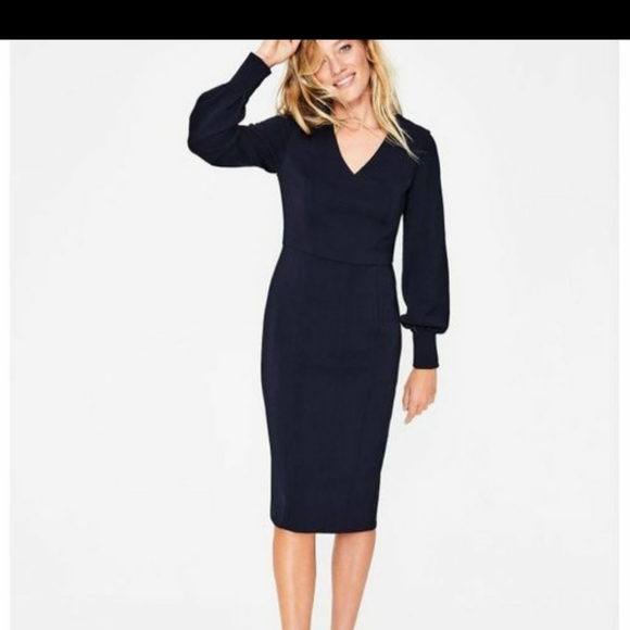 Boden Dresses & Skirts - Boden Navy Hannah dress midi classic career